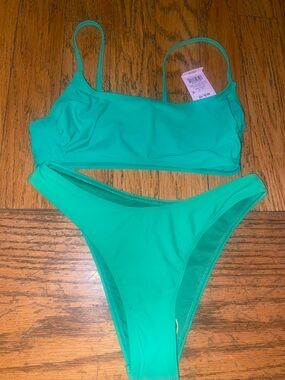 wild fable Women's Two-Piece Bikini in Teal Green